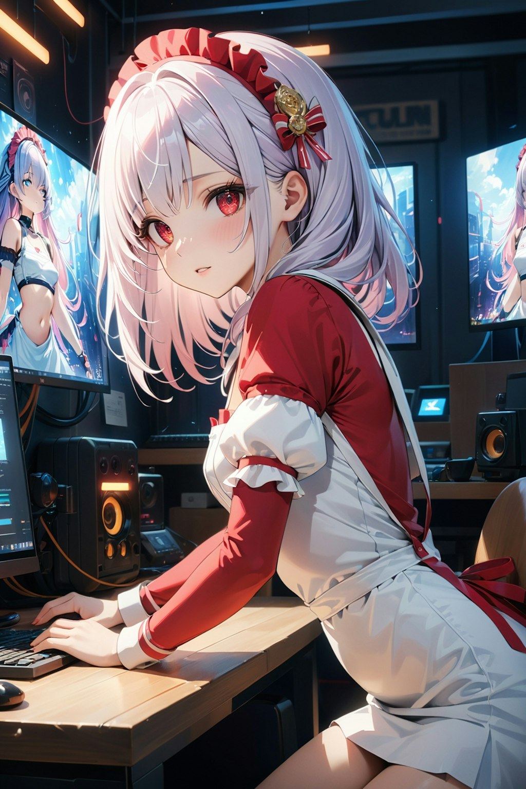 メイドさんの秘密のPC壁紙