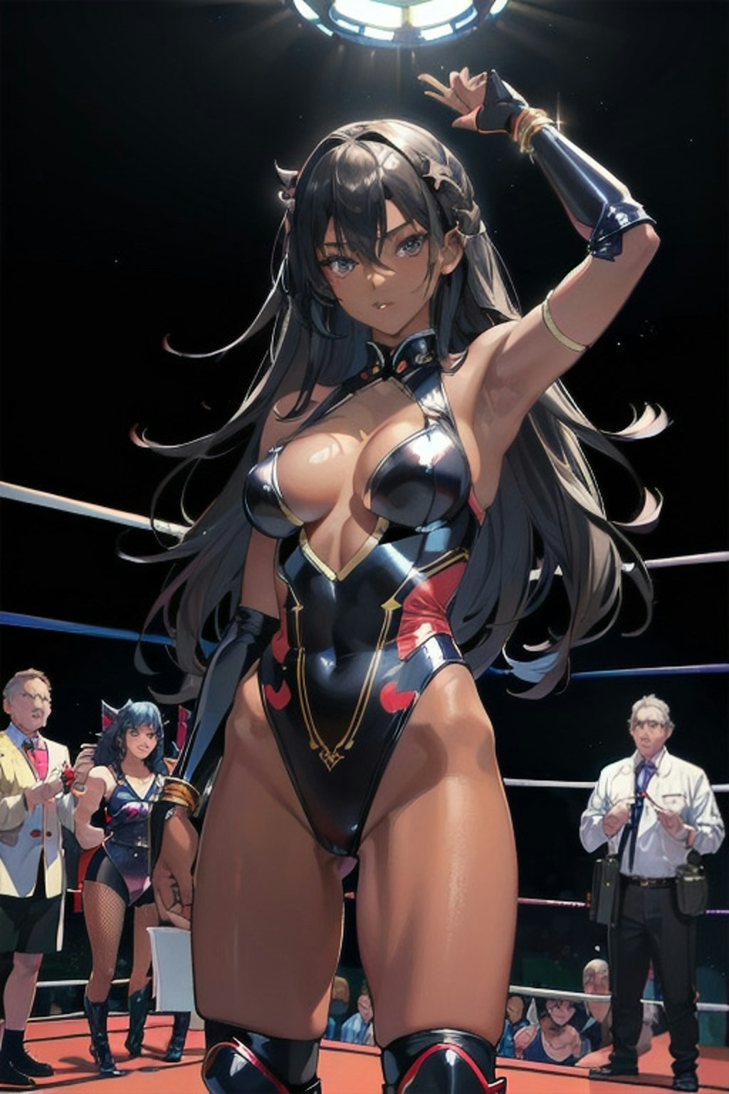 褐色女子プロレスラー