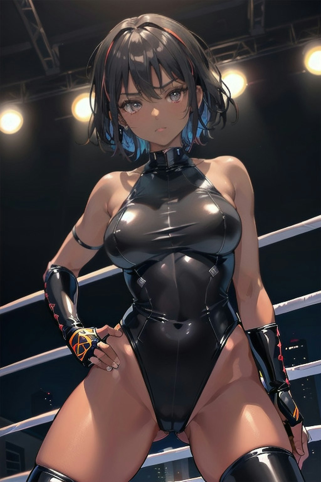 褐色女子プロレスラー