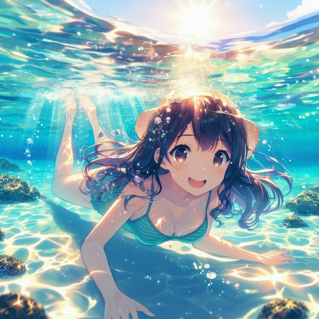 海、綺麗だね♪