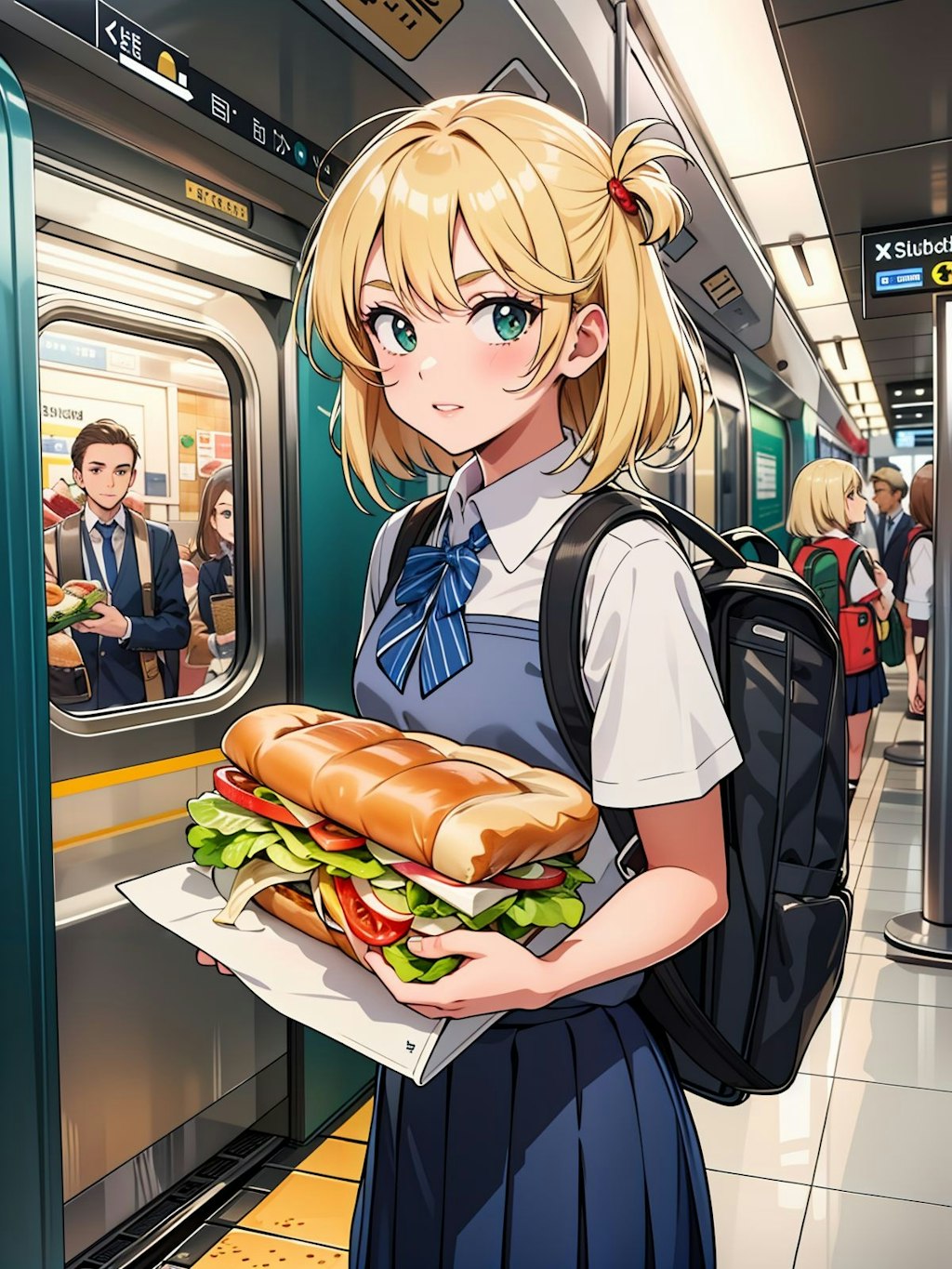 サブウェイ(地下鉄)でのサンドイッチ