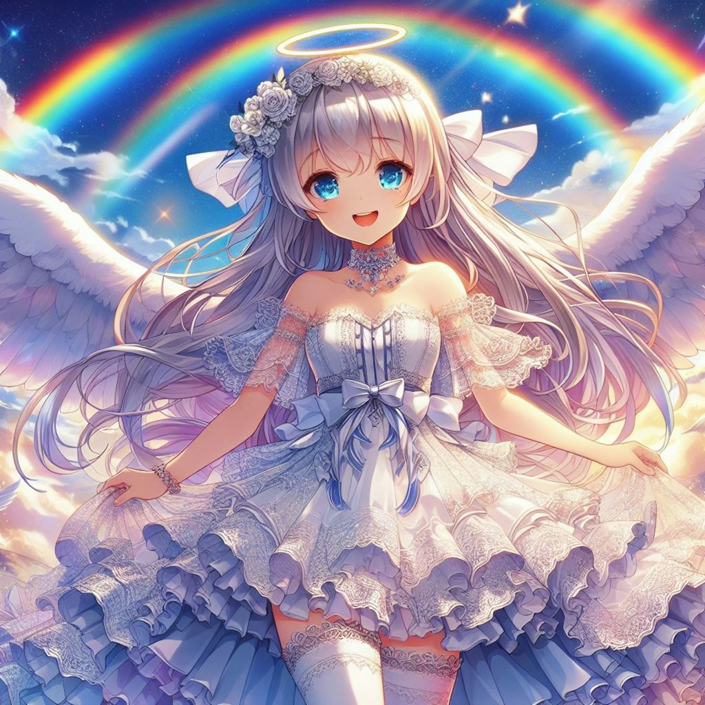 天使と虹