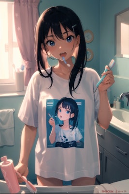 歯を磨こうTシャツ