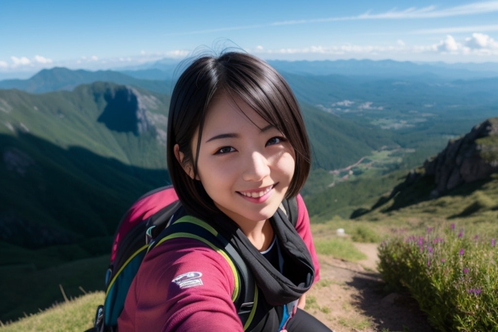 なかなか登山上級者な美女たち