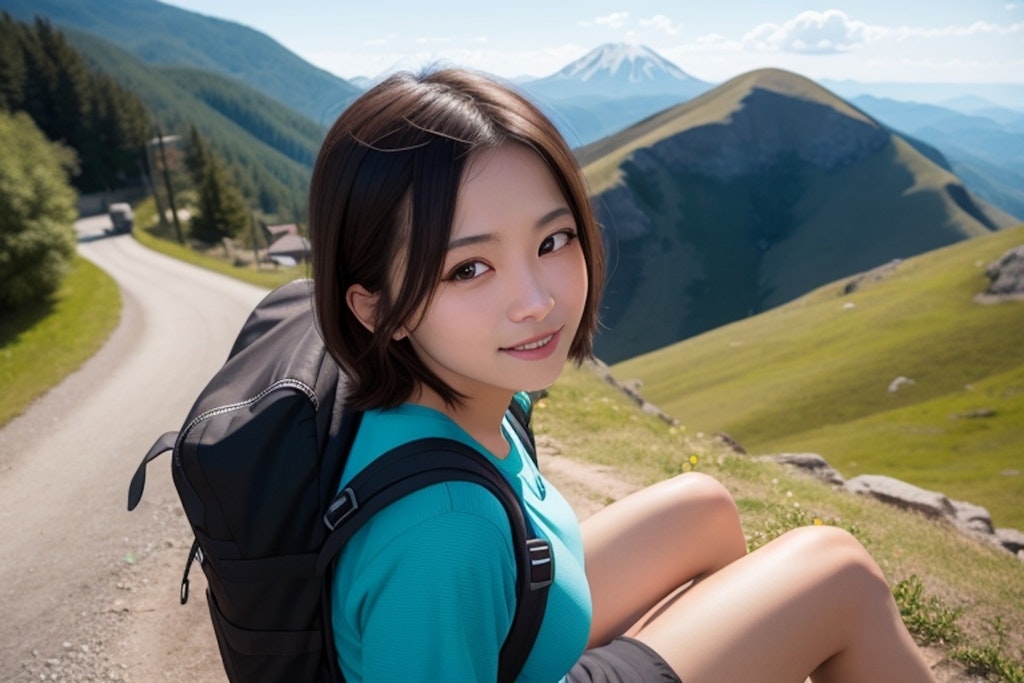 なかなか登山上級者な美女たち