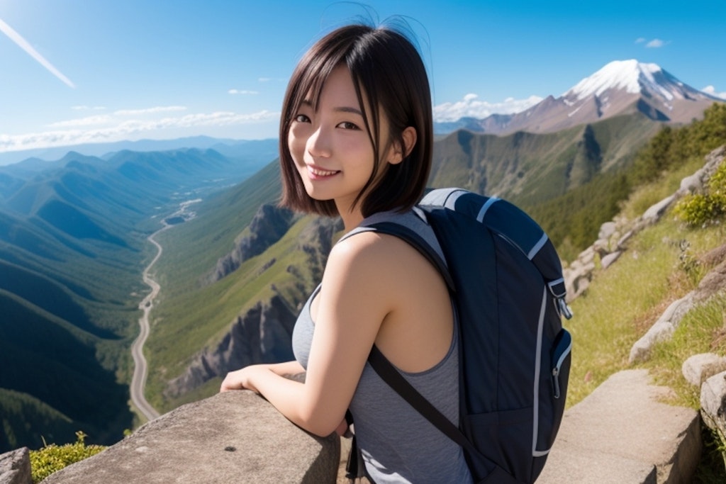 なかなか登山上級者な美女たち