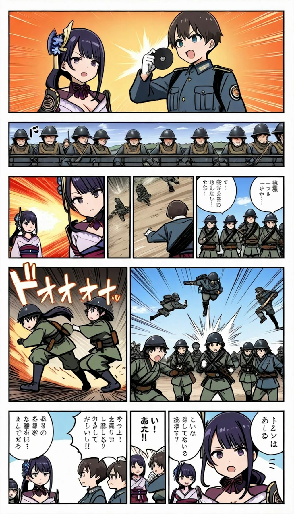 漫画 「陸軍霜野専門学校」