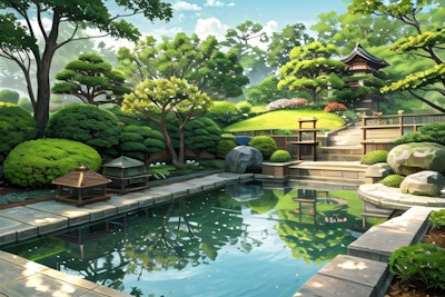 日本庭園 | の人気AIイラスト・グラビア