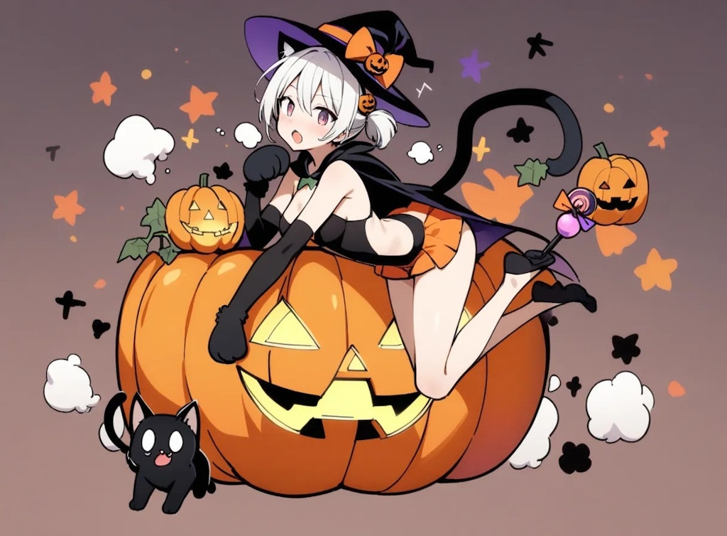 ハロウィン衣装の女の子