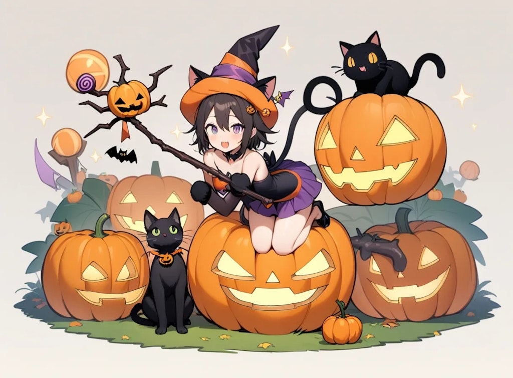 ハロウィン衣装の女の子