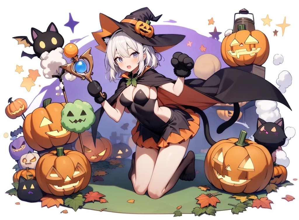 ハロウィン衣装の女の子