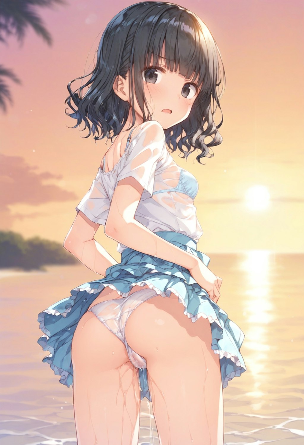 🏖️浜辺の彼女👧