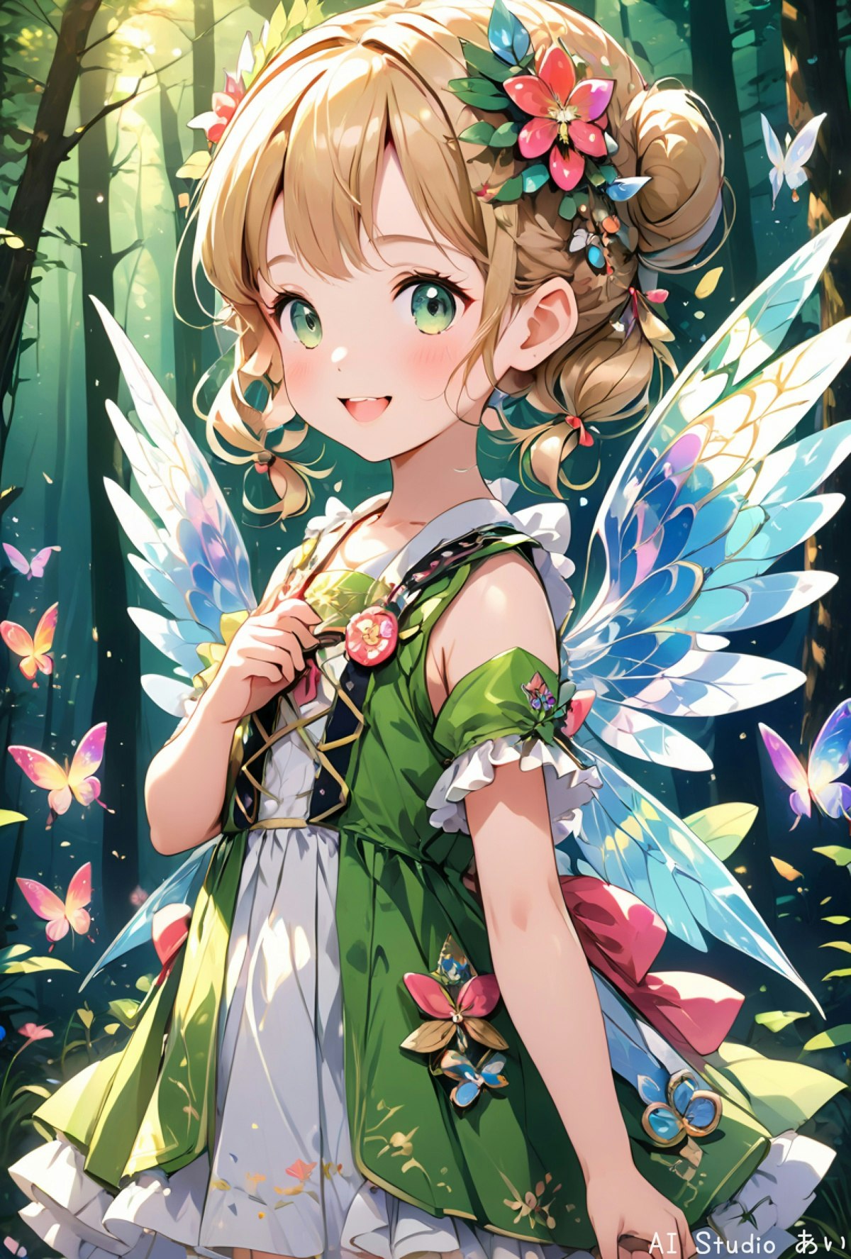 森にいた美少女妖精さん-A beautiful fairy in the forest- | chichi