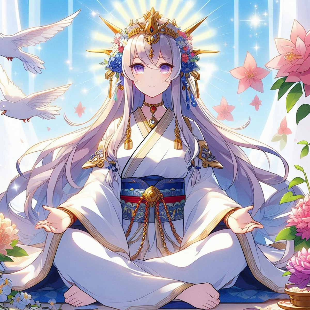 平穏と最低限の生活を加護してくれる女神 | chichi-pui（ちちぷい）AI