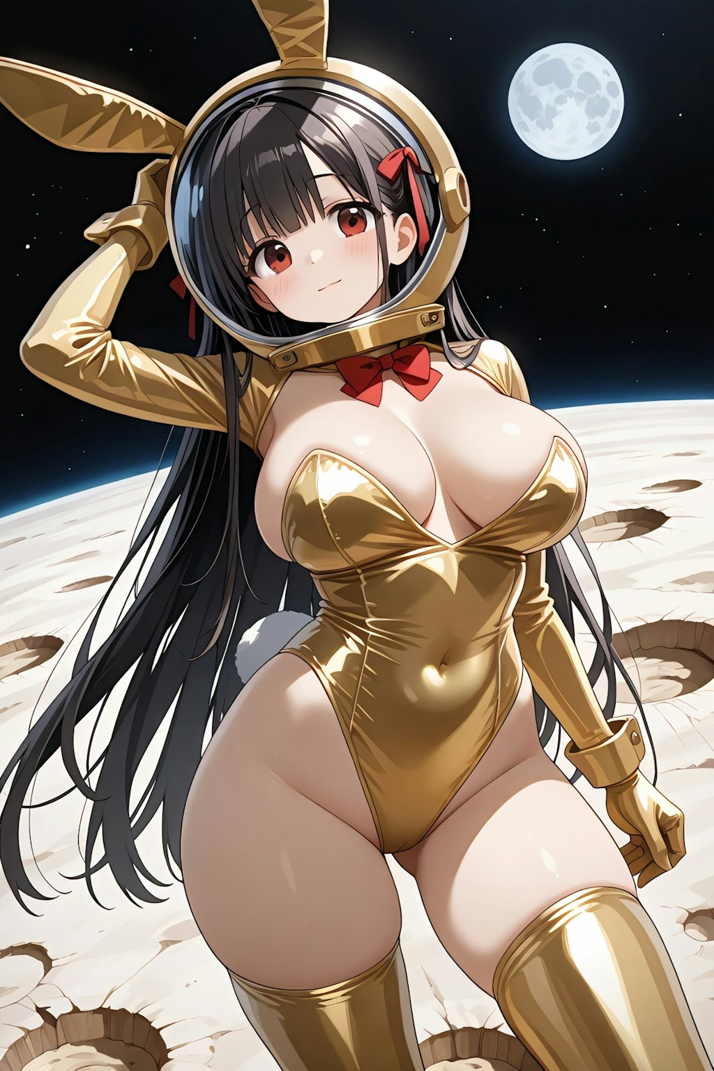 バニーガール月に降り立つ