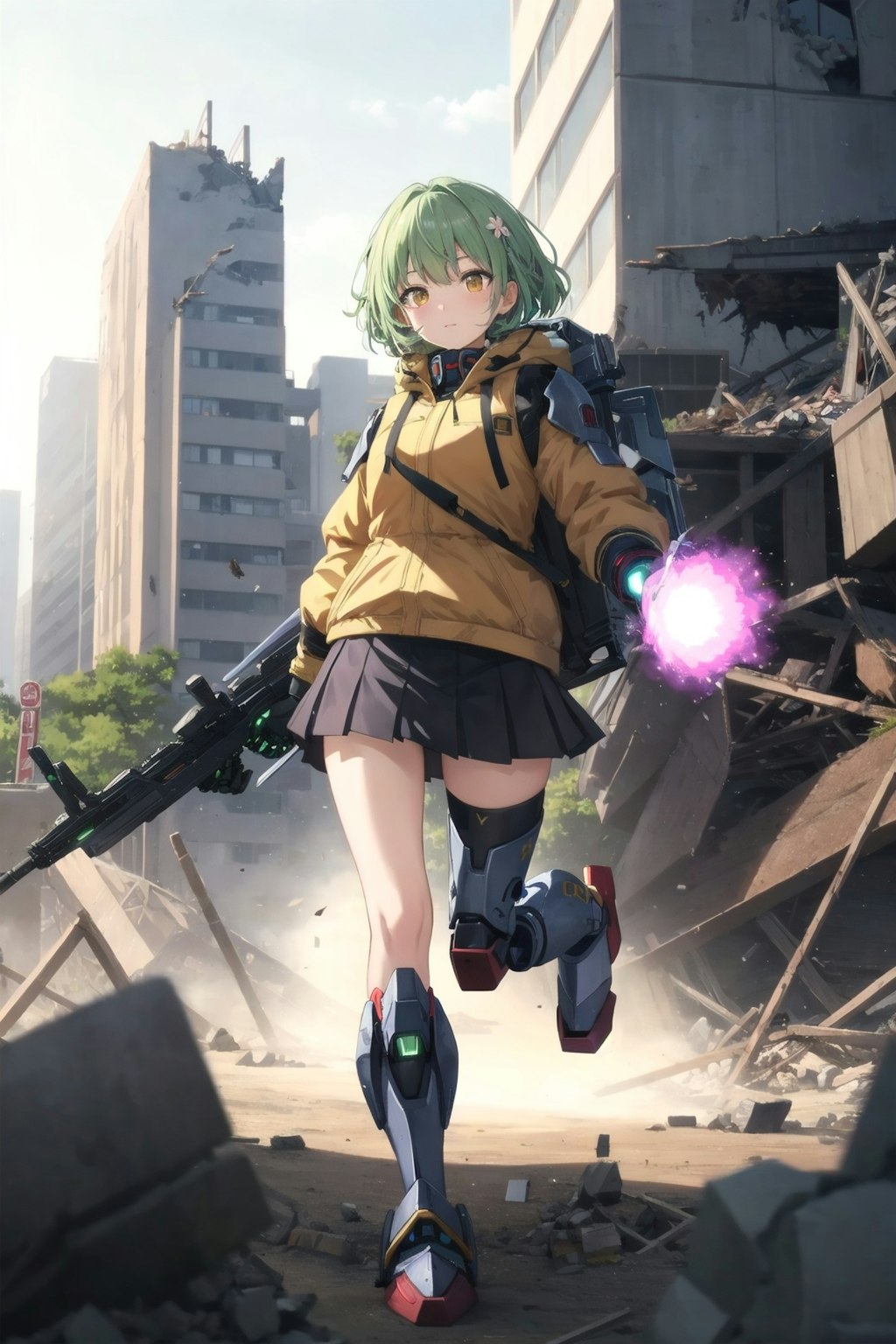 ミニスカ戦闘少女