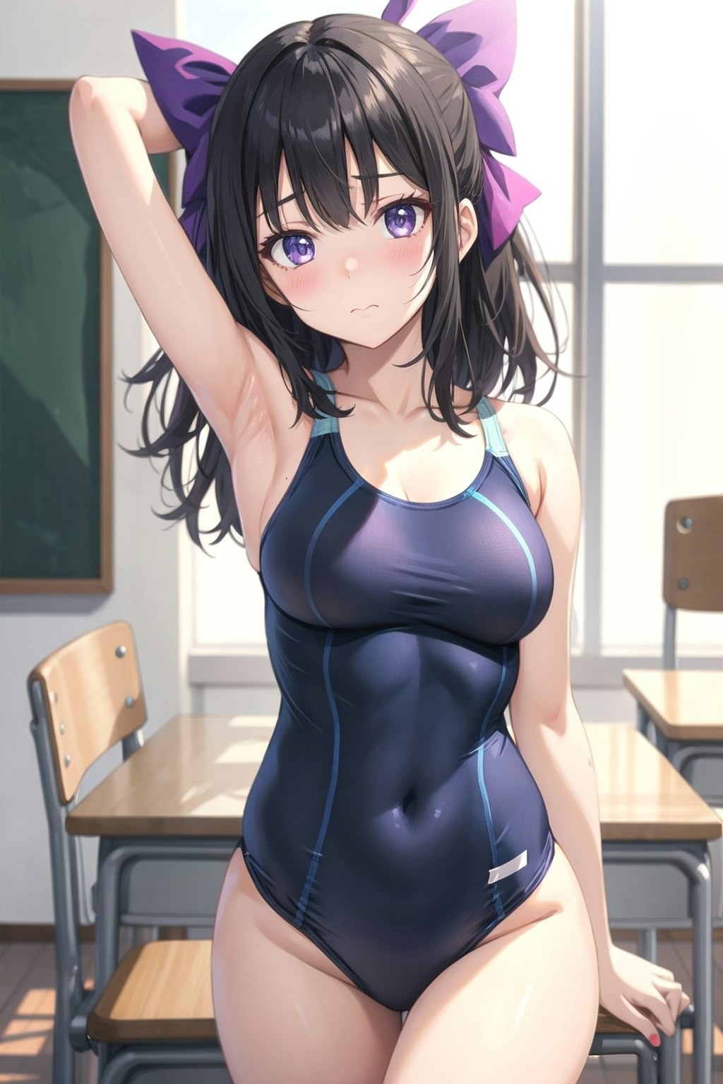 スクール水着の女の子