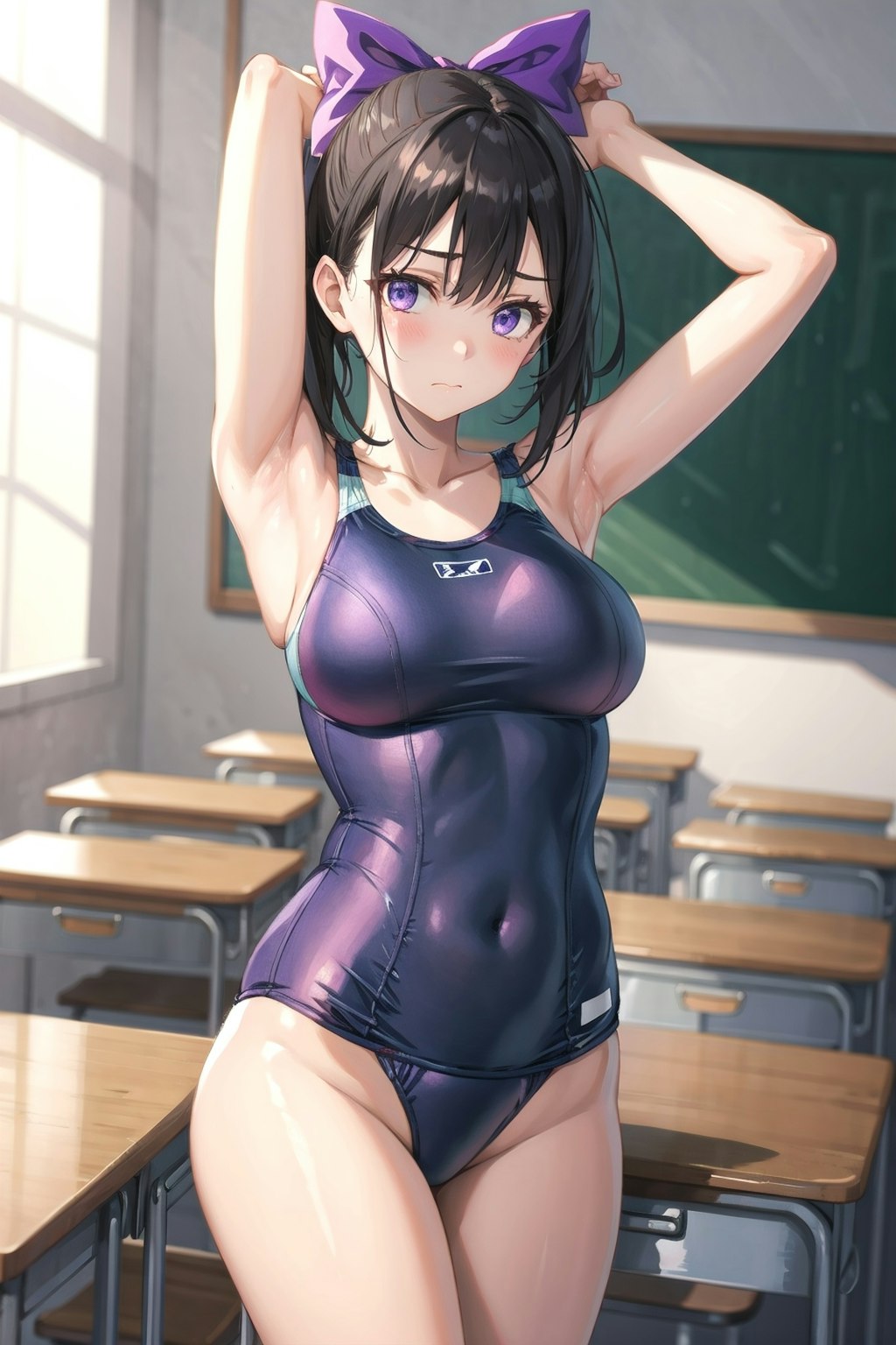 スクール水着の女の子