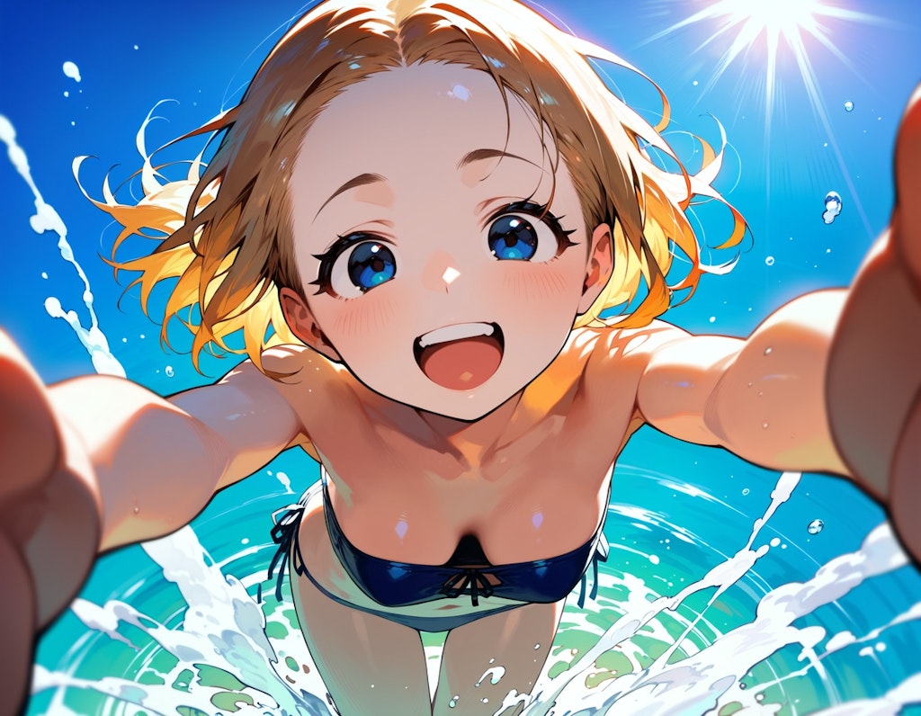 わっほい海水浴！