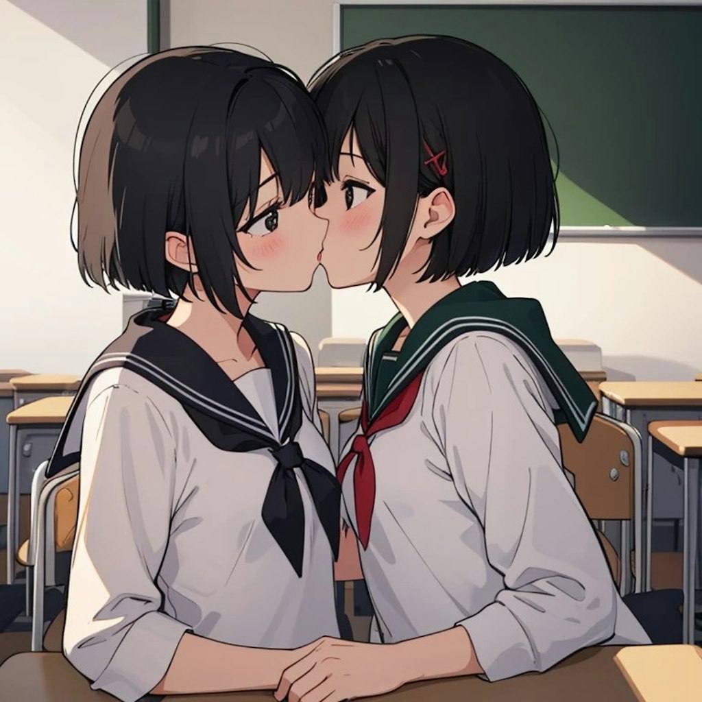 「ボブカットJ〇ちゃんの秘密ver.3百合編」先行公開します