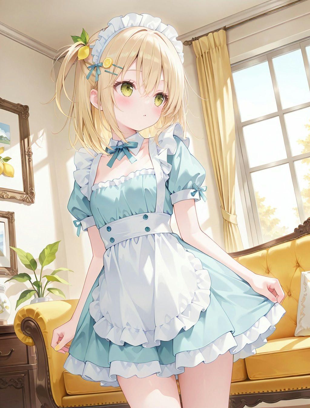 🍋ちゃん、メイド服で見せてくれる＆踏んでくれる