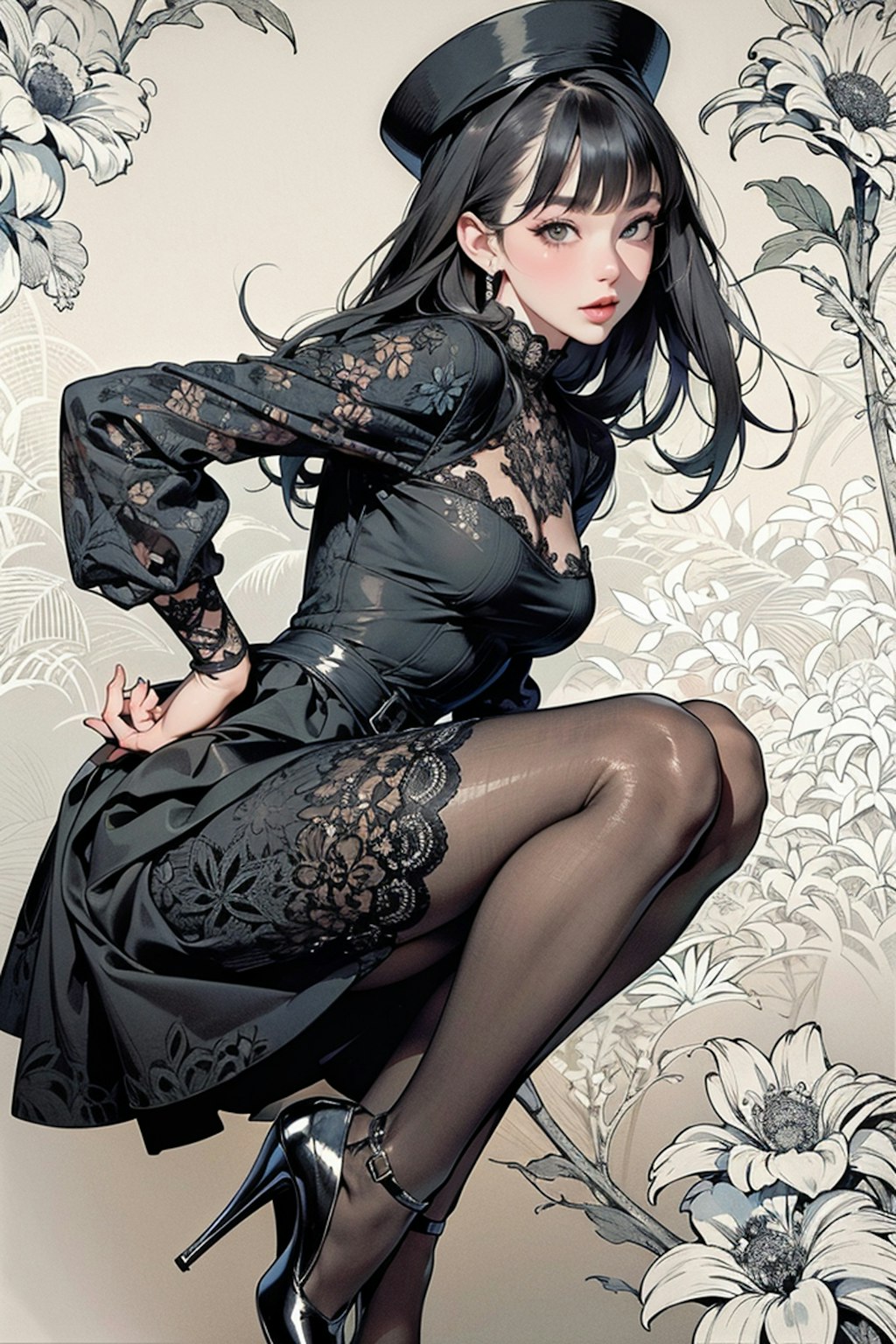 黒服女性　その5