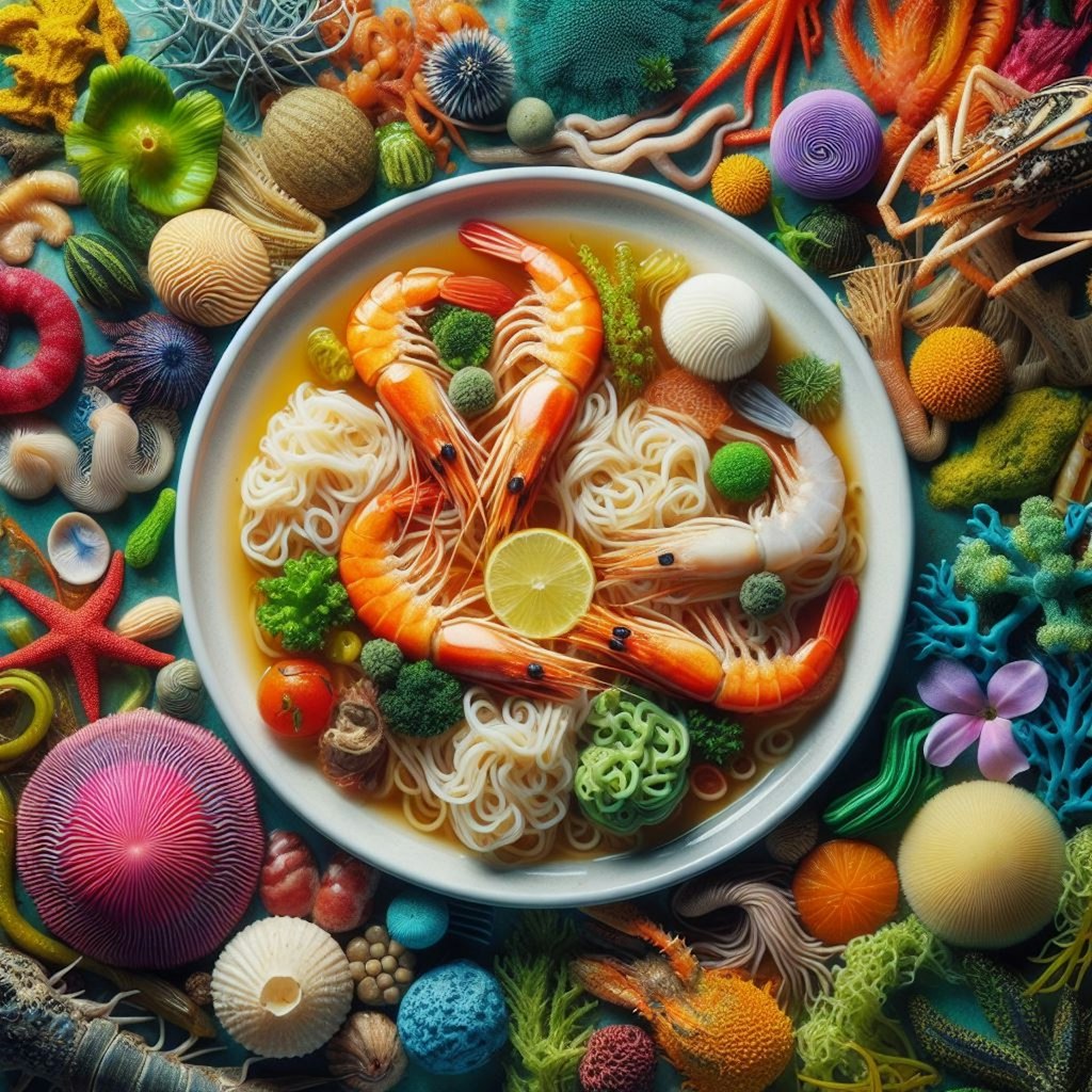 奇怪植物 seafood noodle