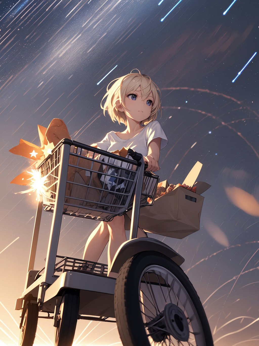 AI shopping cart summer festival