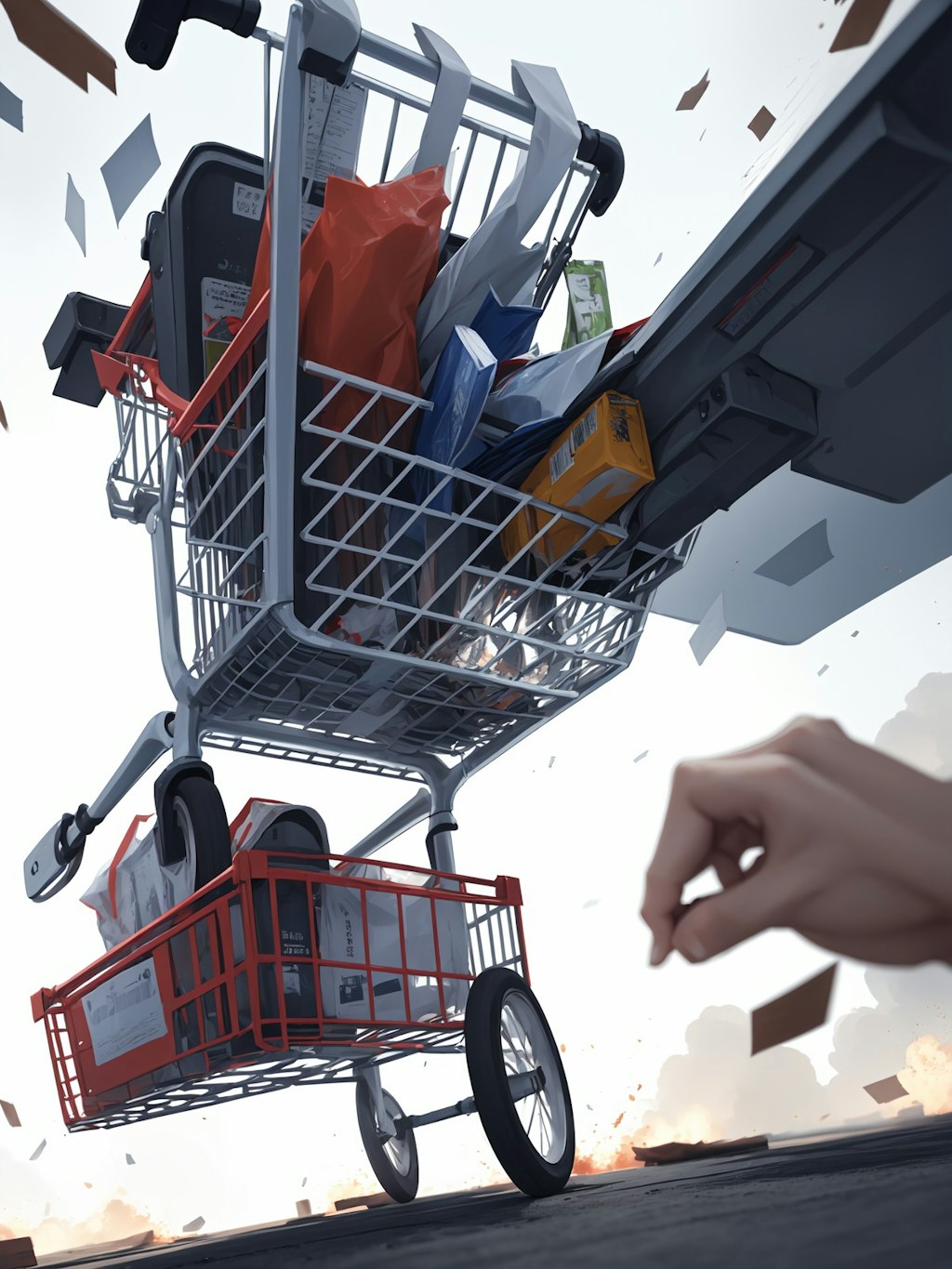 AI shopping cart summer festival