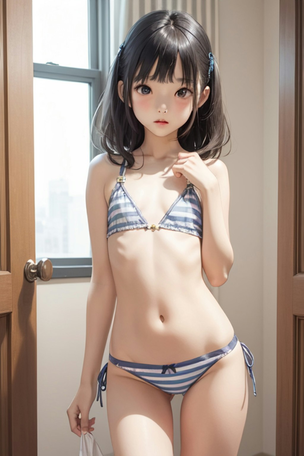 無乳　水着