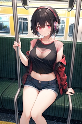 電車で見かけた女の子を再現したい