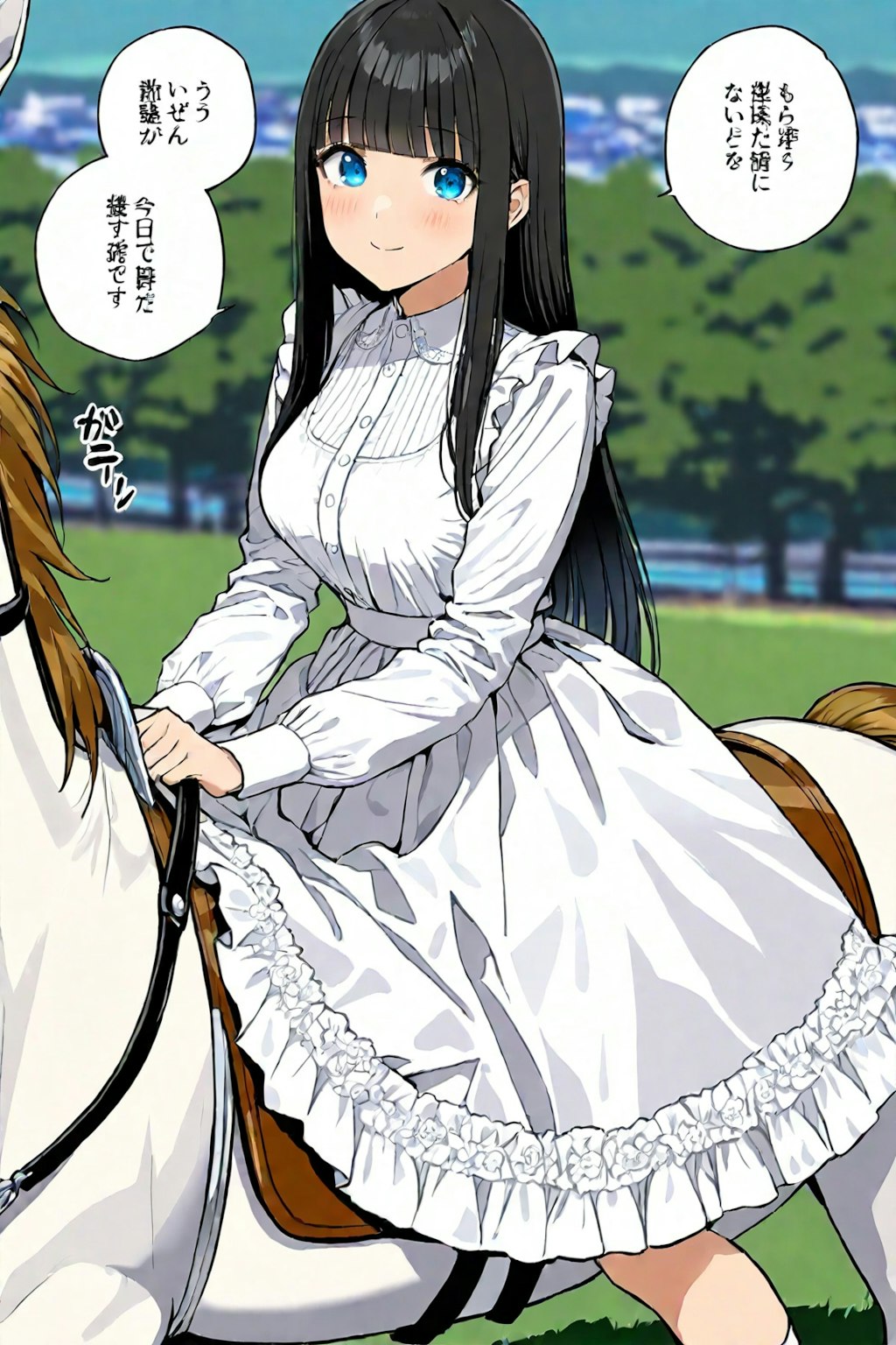 姫の乗馬