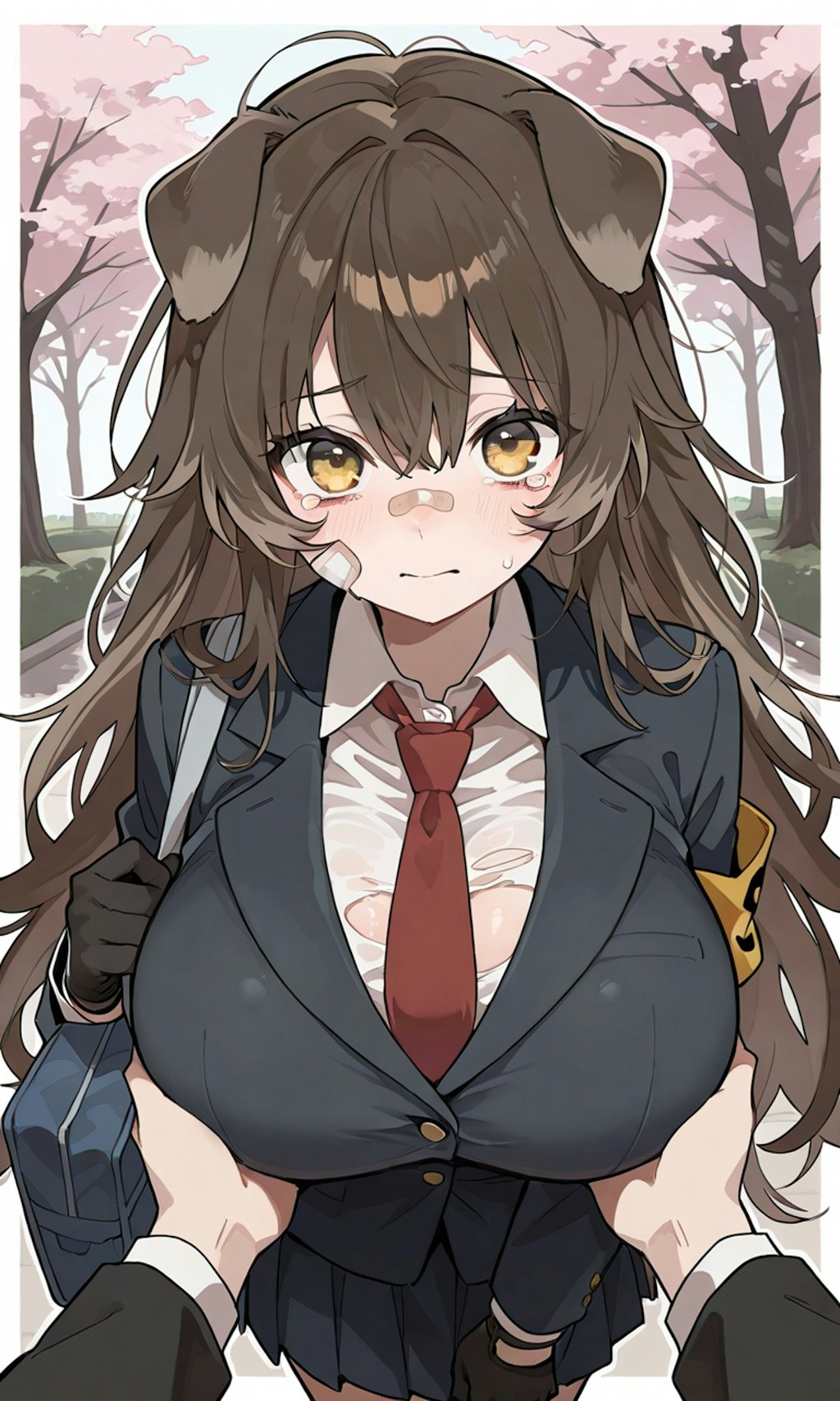 危ない！胸が！