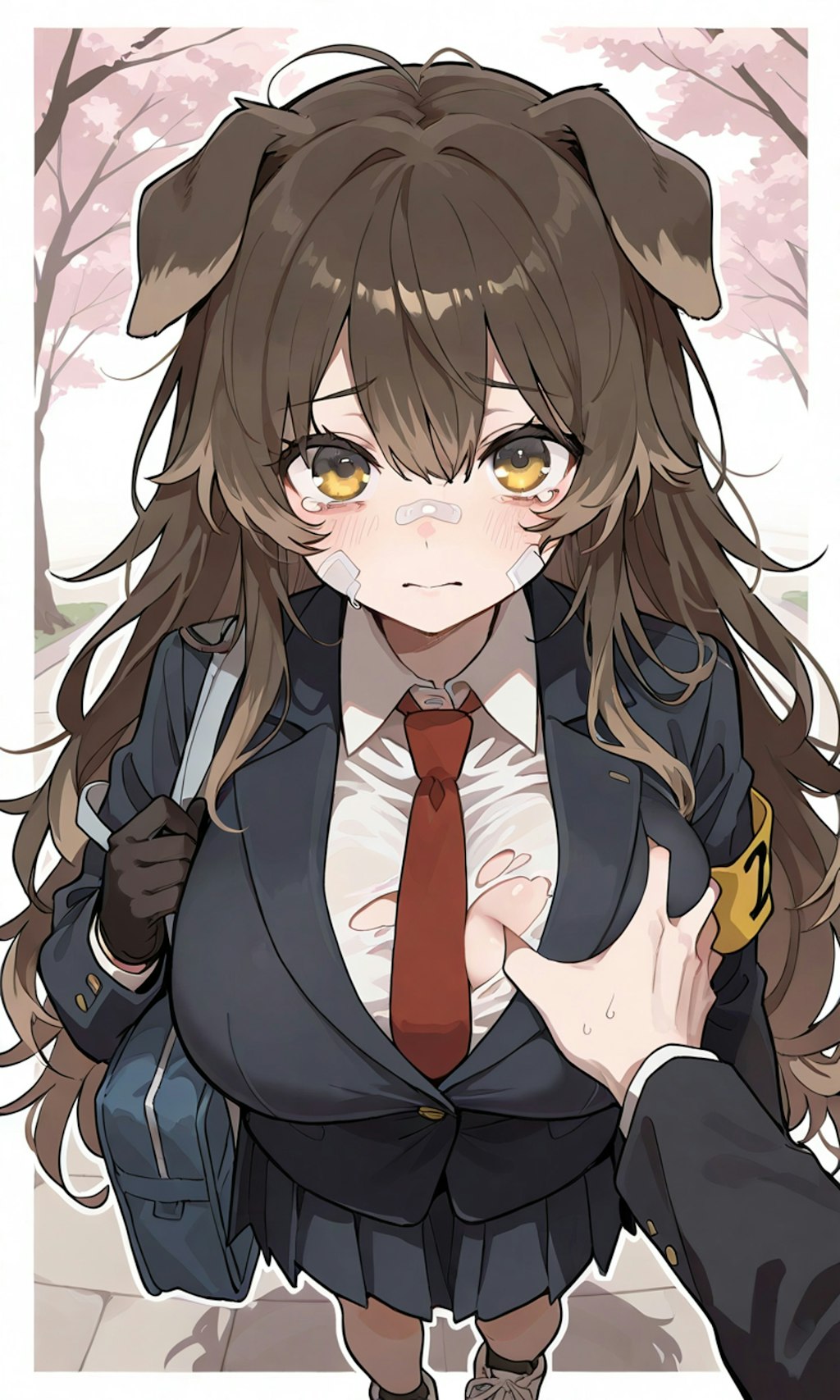 危ない！胸が！