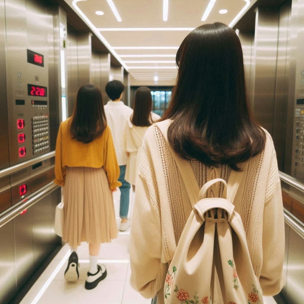 エレベーター(の)ガール