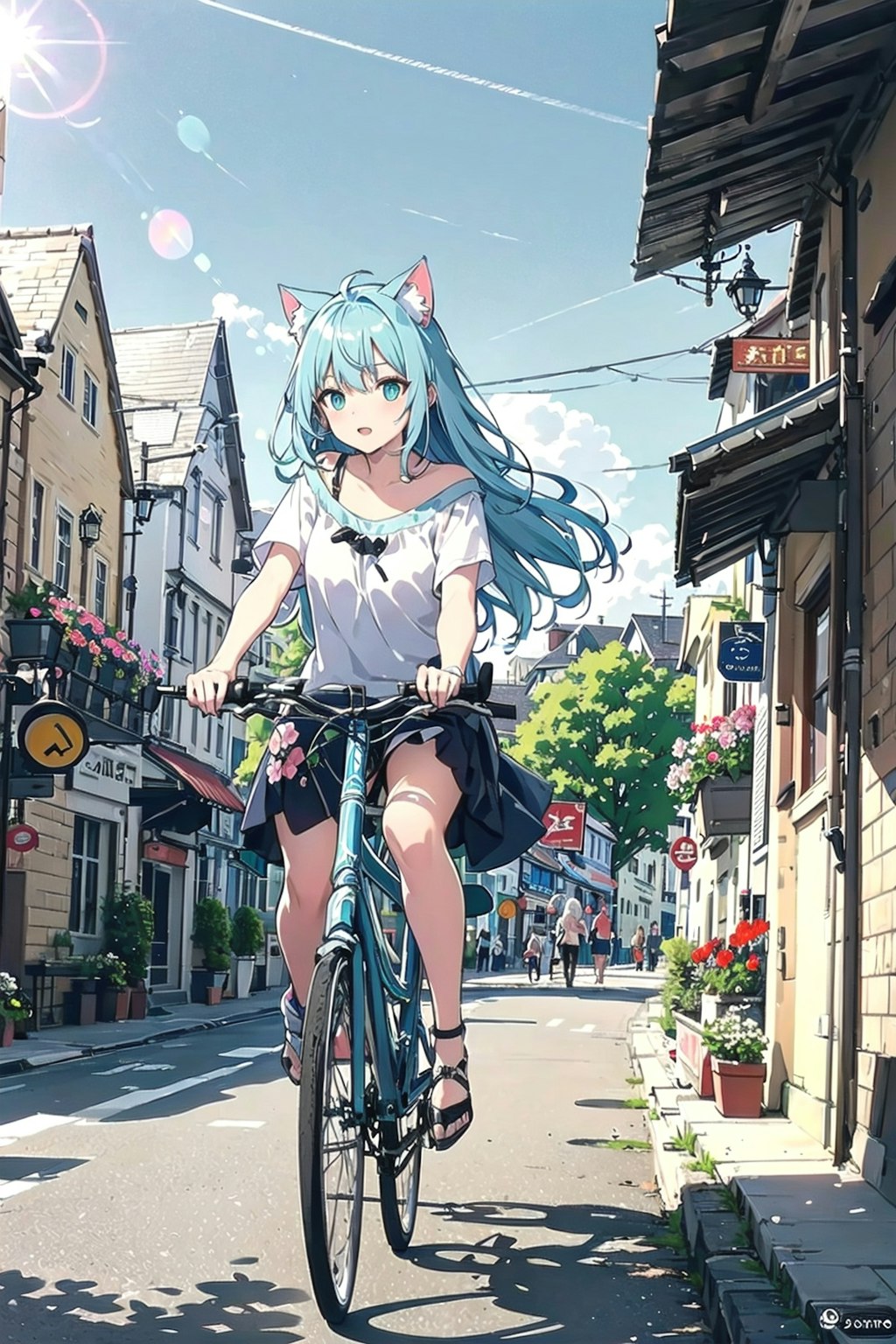 猫耳タウンサイクリング🚲