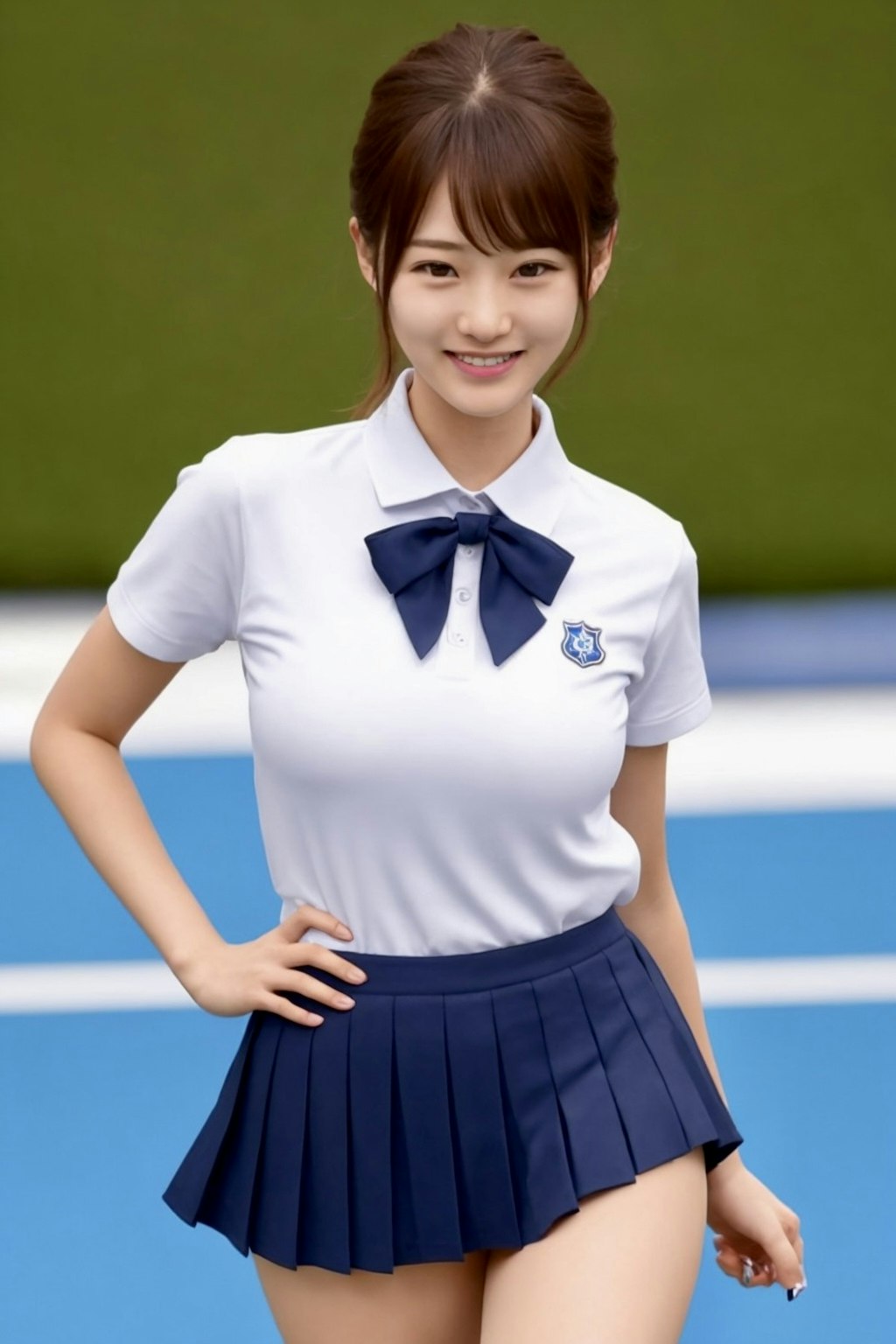 試合中にお邪魔するよ