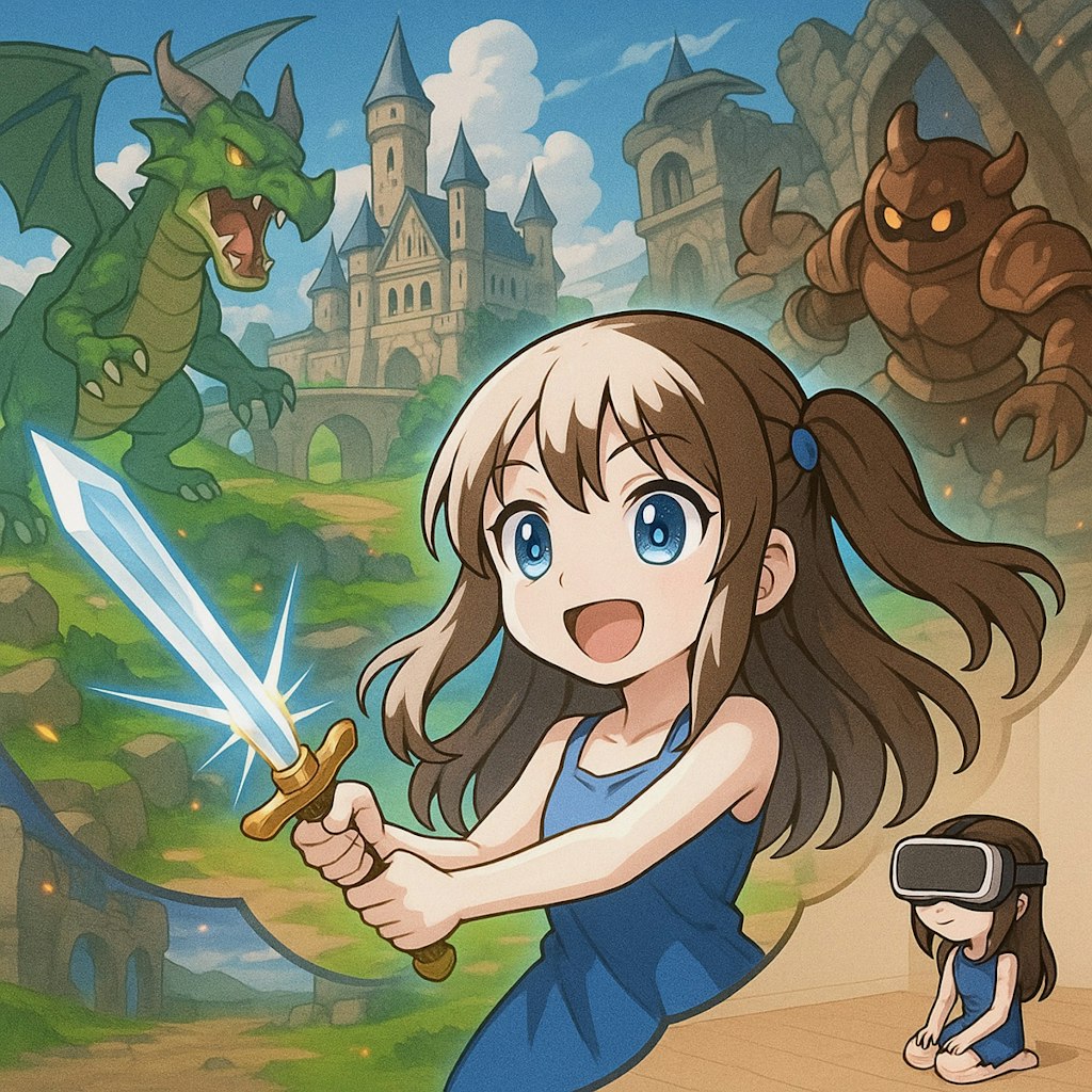 理想でいられる部屋の小さな女の子