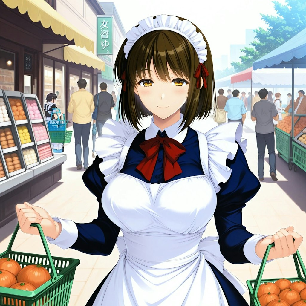 我が家のメイドさん/夕飯のお買い物ですっ！