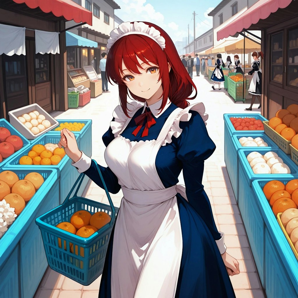 我が家のメイドさん/夕飯のお買い物ですっ！