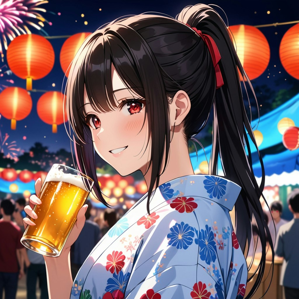 夏といえば、祭り、花火、ビールですよね！