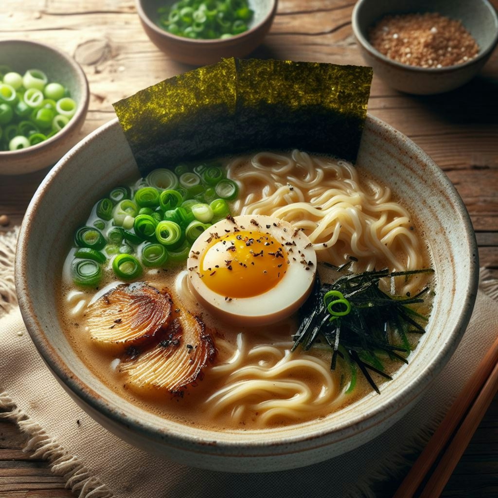 日本のseafood noodle