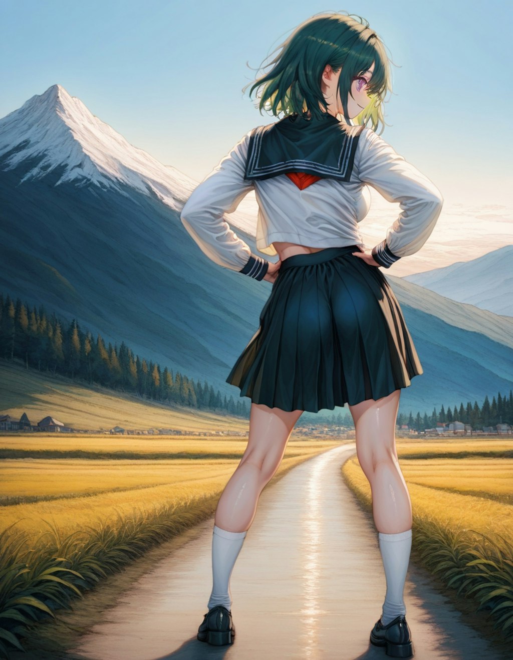 目指す（制服で征服）