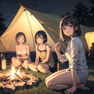 キャンプ女子会