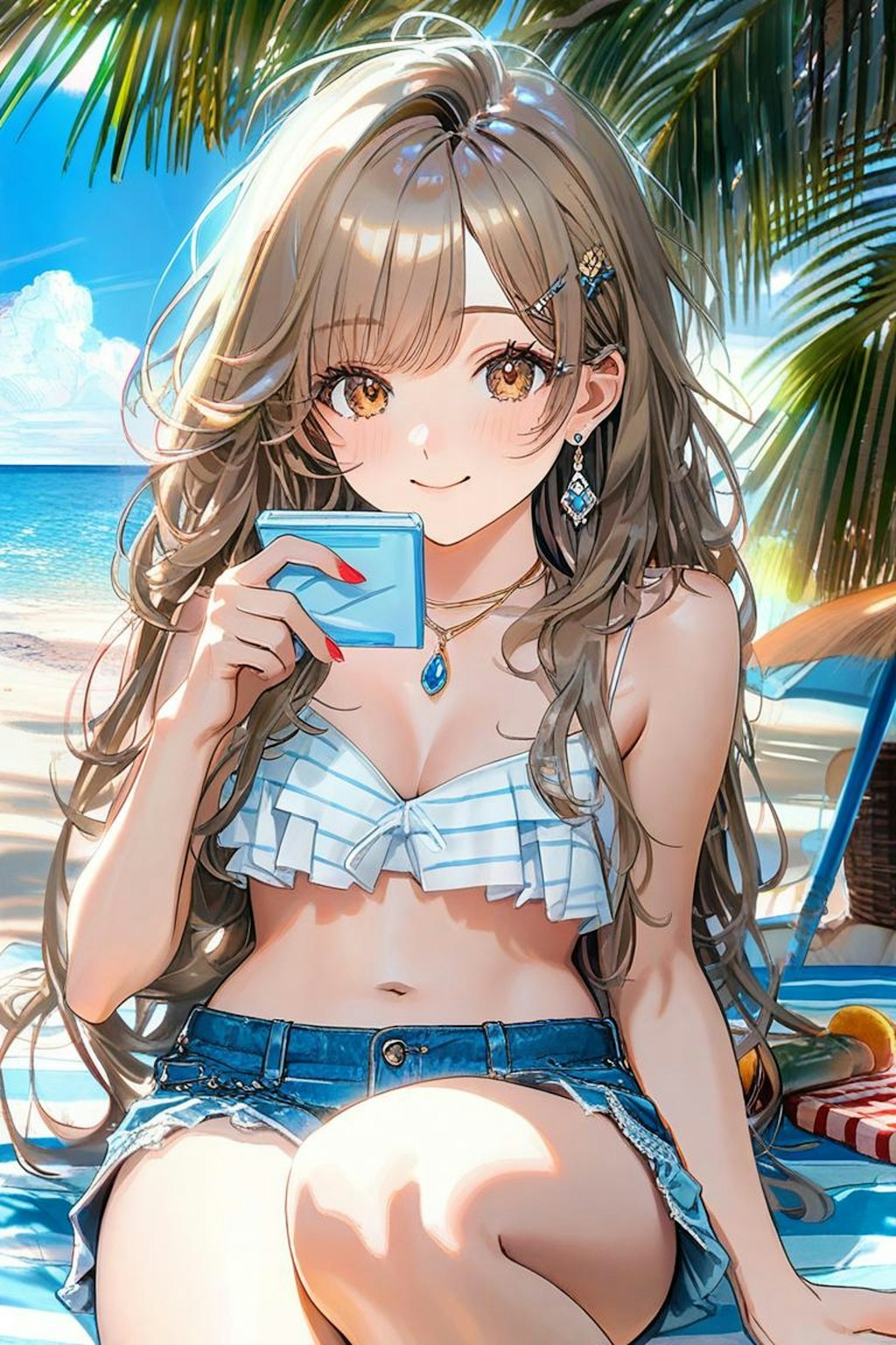 浜辺の揺ったりとした時間