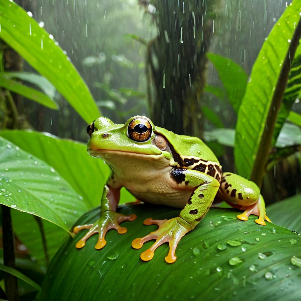 雨林のカエル(3Dモデル)