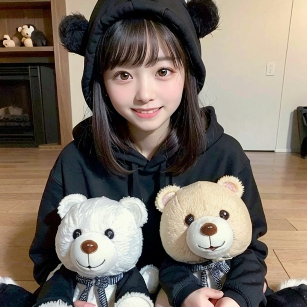 おはよー！早くクマちゃんごっこの続きやろー？