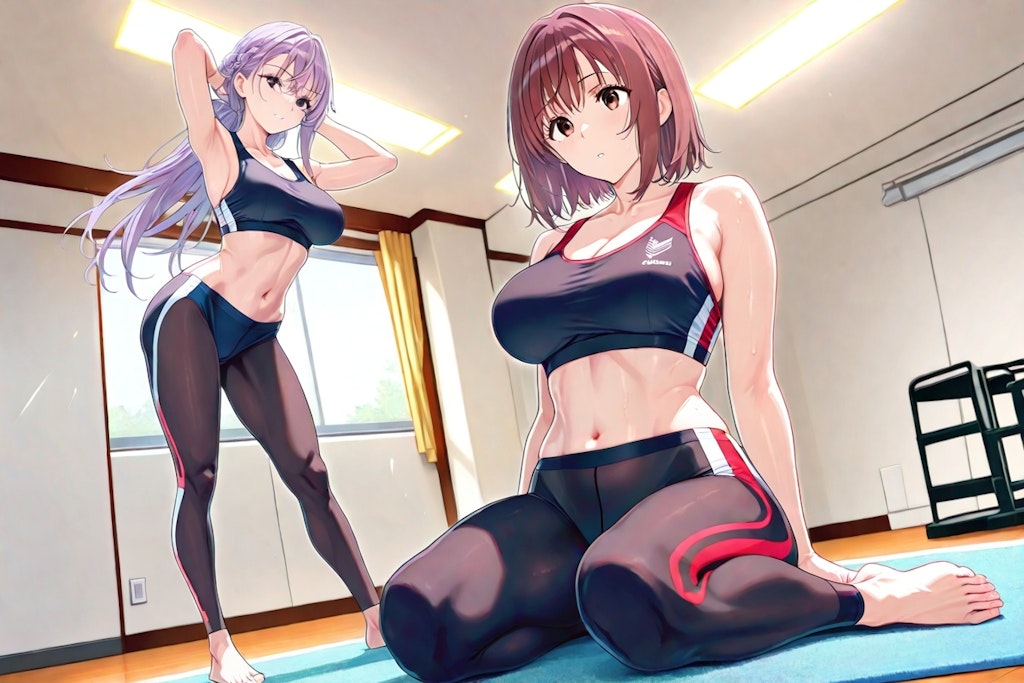 ノノカ＆ミレナの水曜モーニングヨガ🧘‍♀️