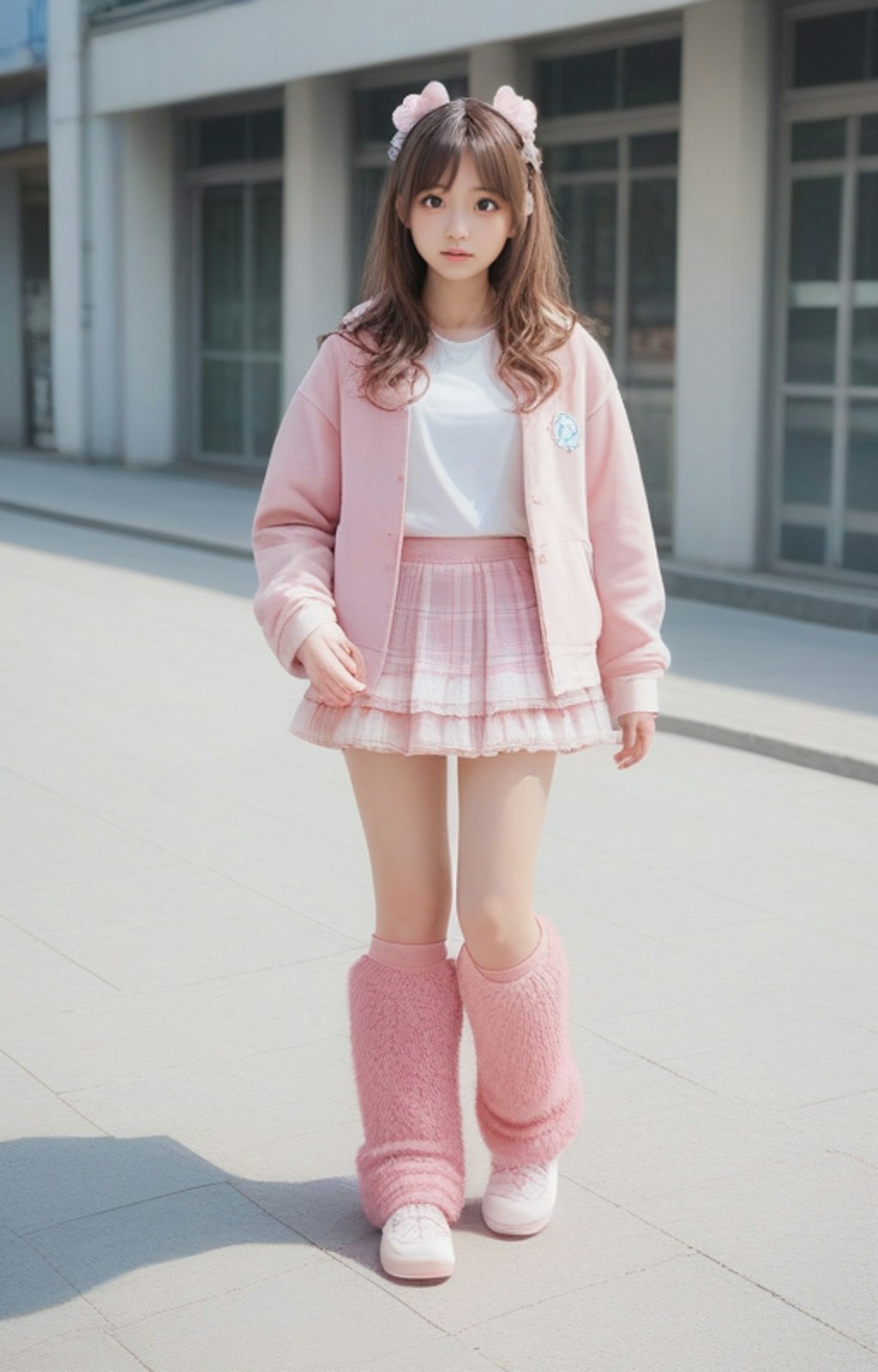 ピンクピンクの女子