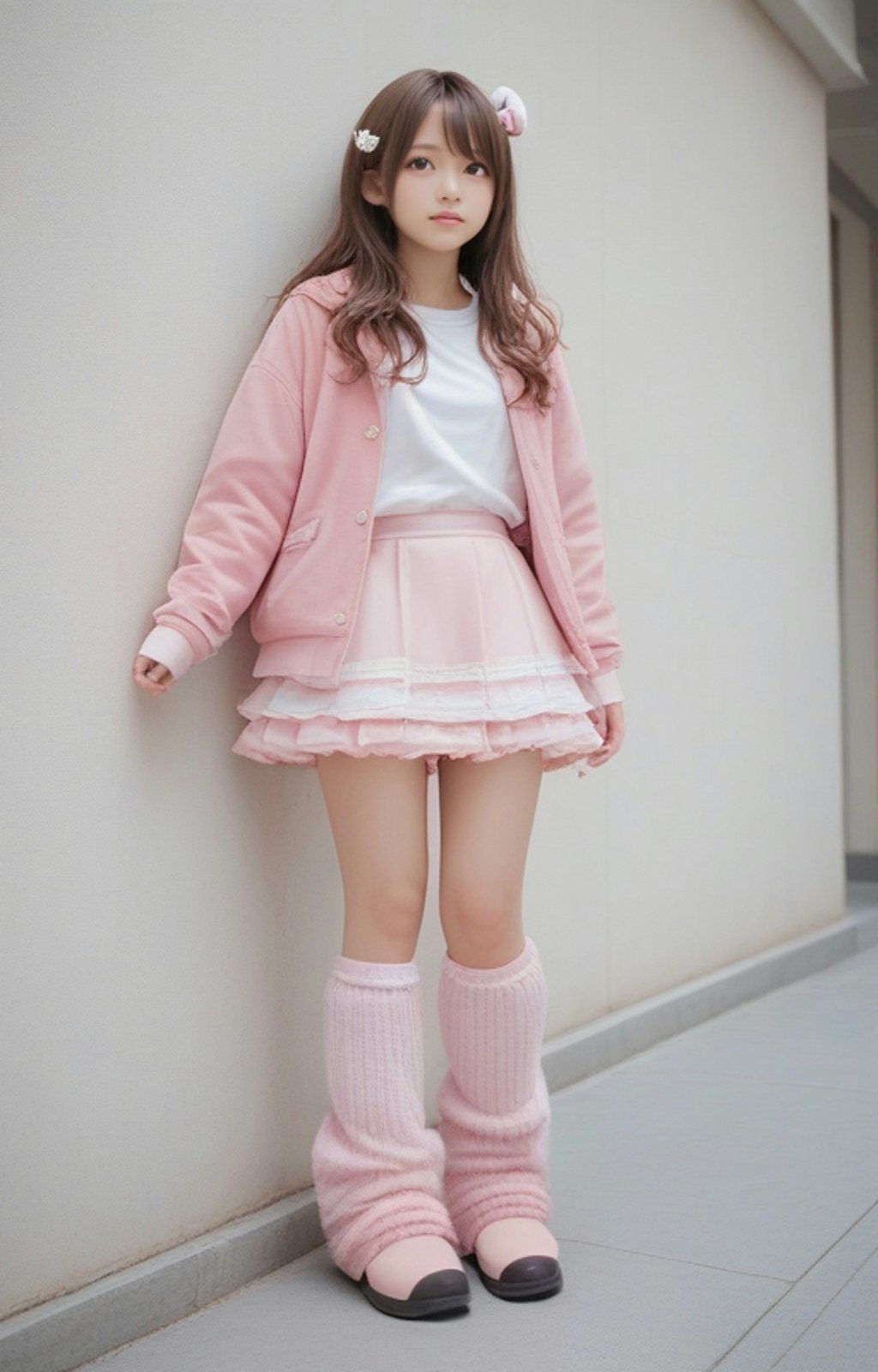 ピンクピンクの女子
